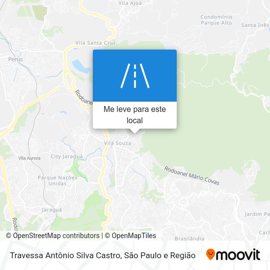 Travessa Antônio Silva Castro mapa