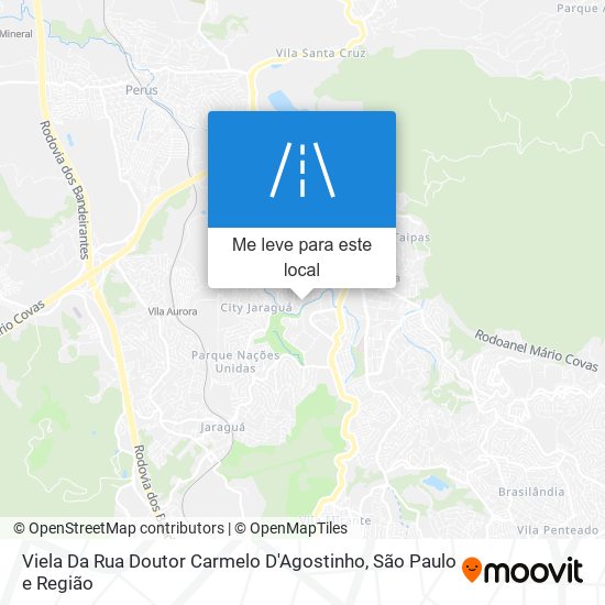 Viela Da Rua Doutor Carmelo D'Agostinho mapa