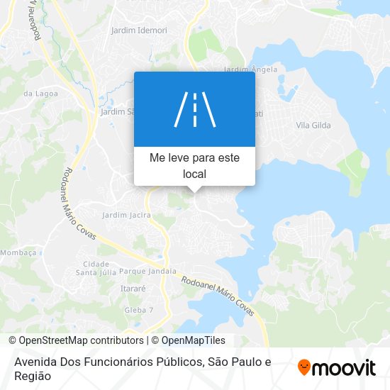 Avenida Dos Funcionários Públicos mapa