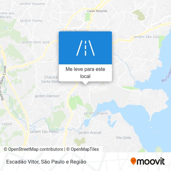 Escadão Vitor mapa