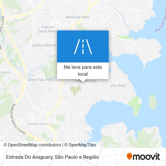 Estrada Do Araguary mapa