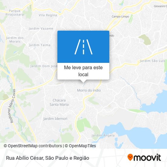 Rua Abílio César mapa