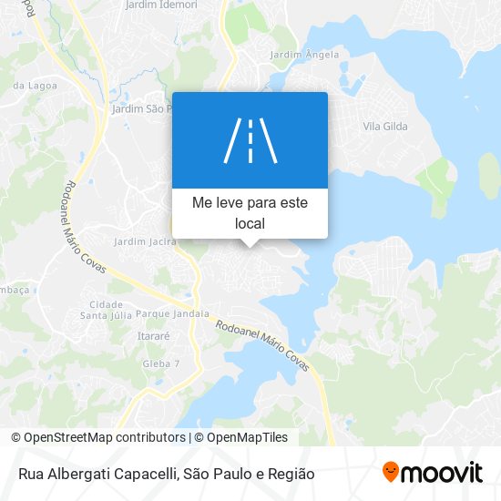 Rua Albergati Capacelli mapa