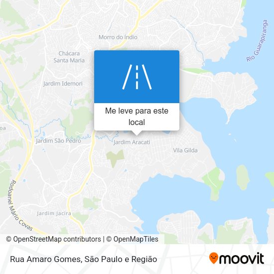 Rua Amaro Gomes mapa