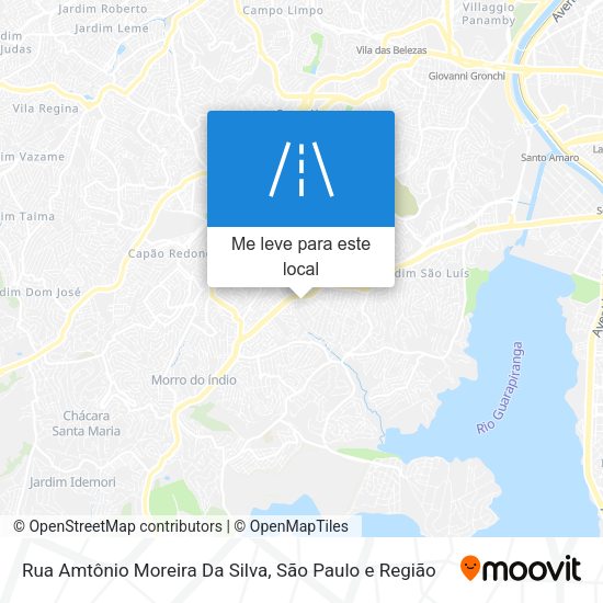 Rua Amtônio Moreira Da Silva mapa