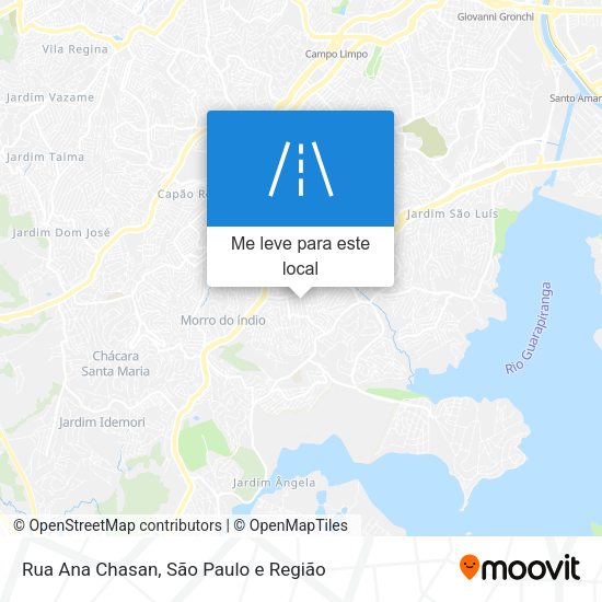 Rua Ana Chasan mapa