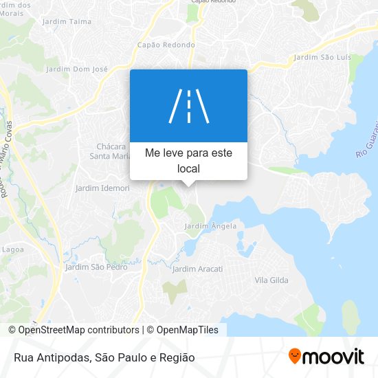 Rua Antipodas mapa