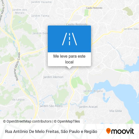 Rua Antônio De Melo Freitas mapa