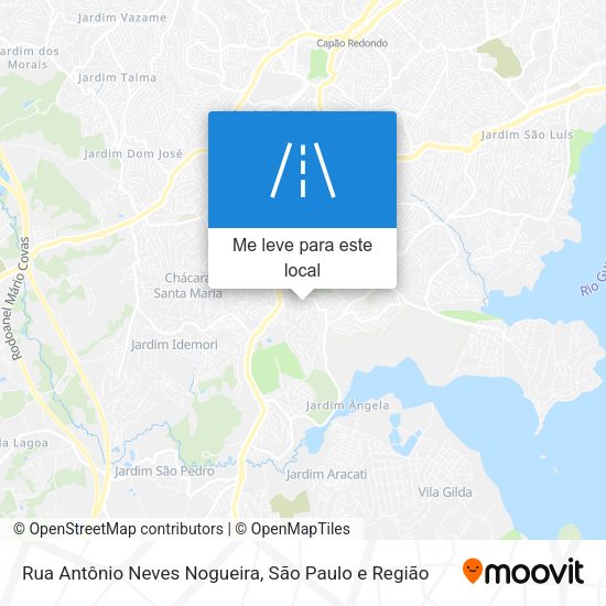 Rua Antônio Neves Nogueira mapa