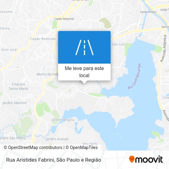 Rua Aristides Fabrini mapa