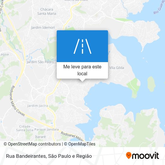 Rua Bandeirantes mapa