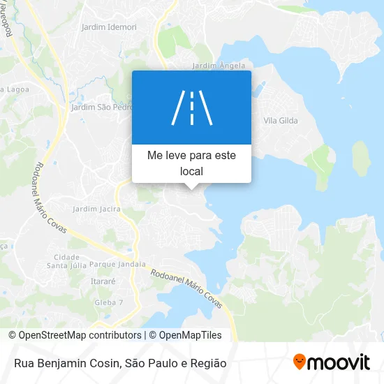 Rua Benjamin Cosin mapa