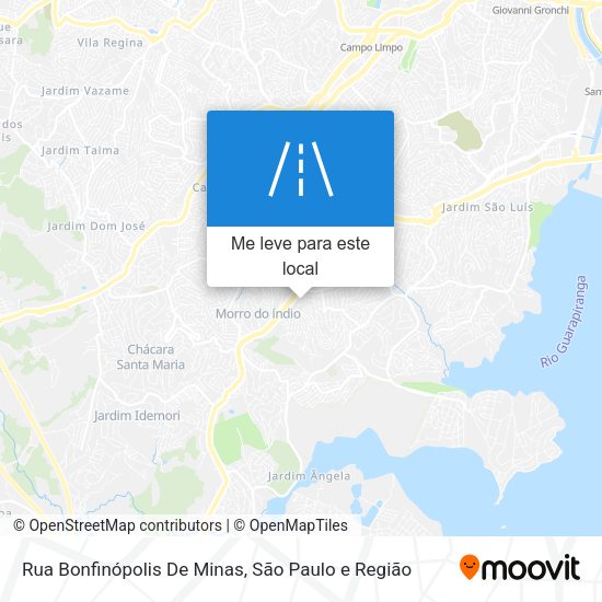Rua Bonfinópolis De Minas mapa