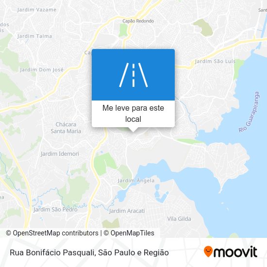 Rua Bonifácio Pasquali mapa