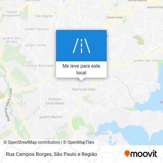 Rua Campos Borges mapa