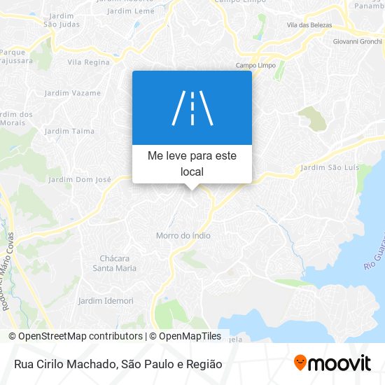 Rua Cirilo Machado mapa