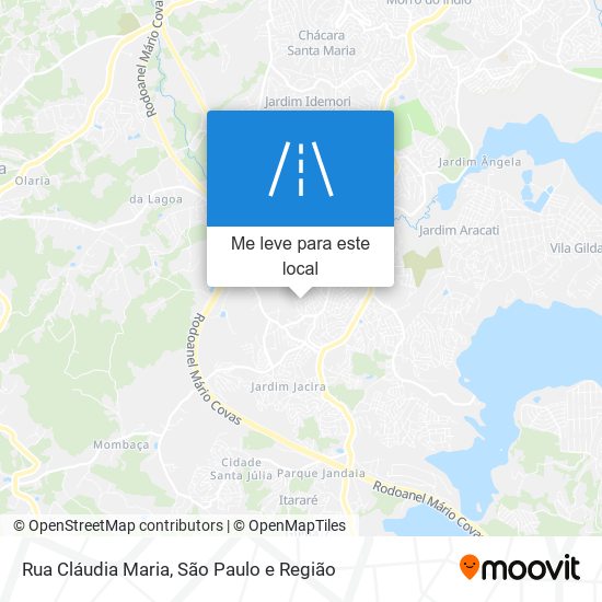 Rua Cláudia Maria mapa