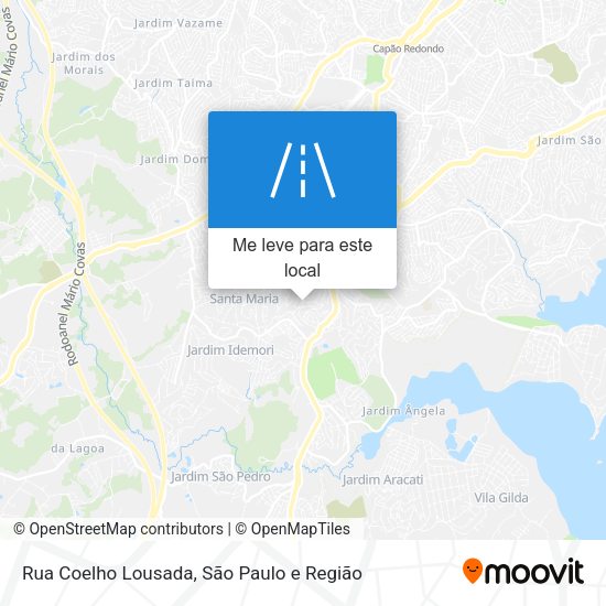 Rua Coelho Lousada mapa