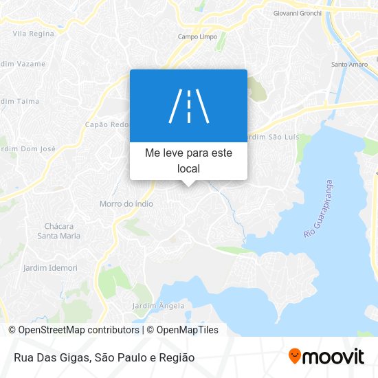 Rua Das Gigas mapa