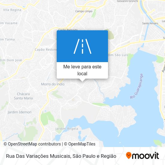 Rua Das Variações Musicais mapa