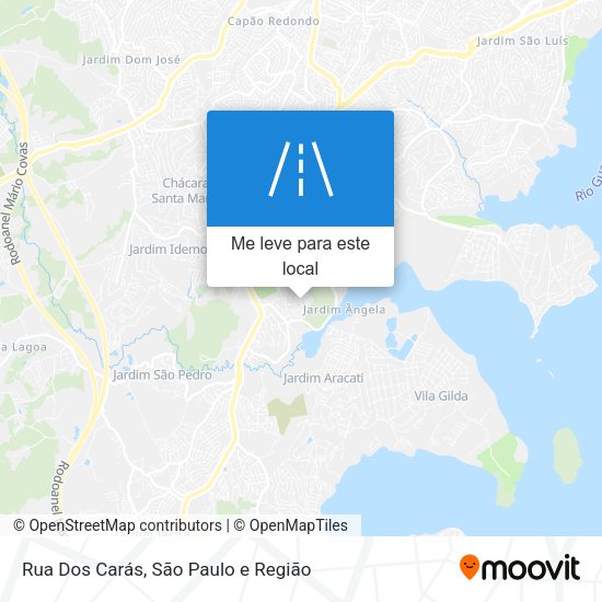 Rua Dos Carás mapa