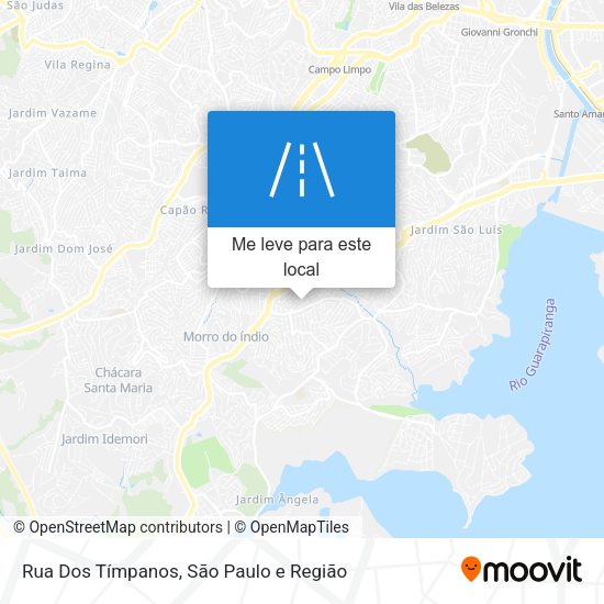 Rua Dos Tímpanos mapa