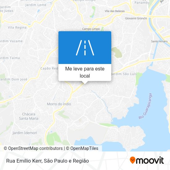 Rua Emílio Kerr mapa