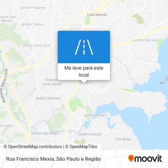 Rua Francisco Mexia mapa