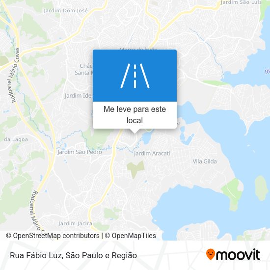Rua Fábio Luz mapa