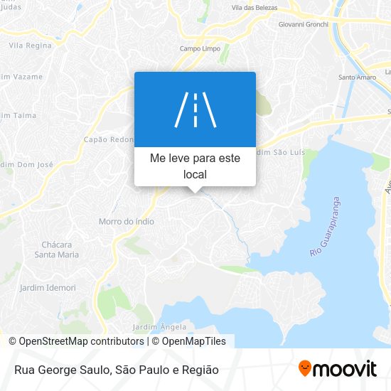 Rua George Saulo mapa
