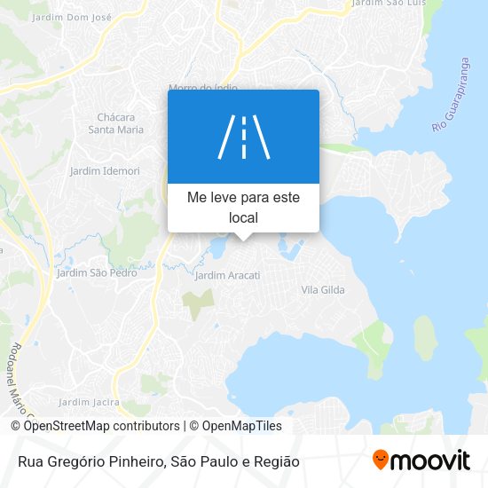 Rua Gregório Pinheiro mapa