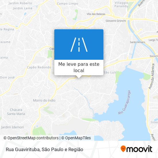 Rua Guavirituba mapa