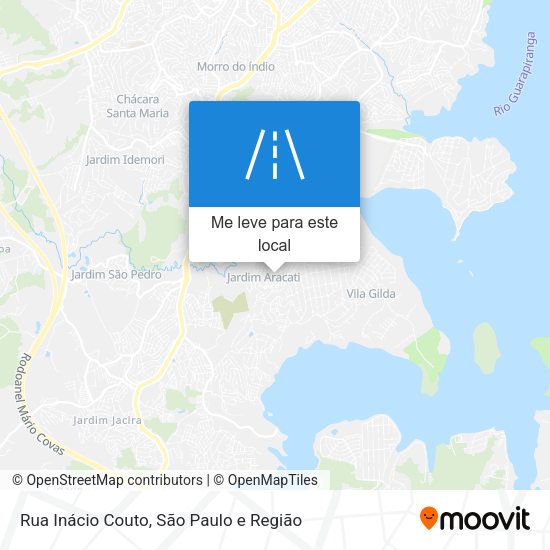 Rua Inácio Couto mapa