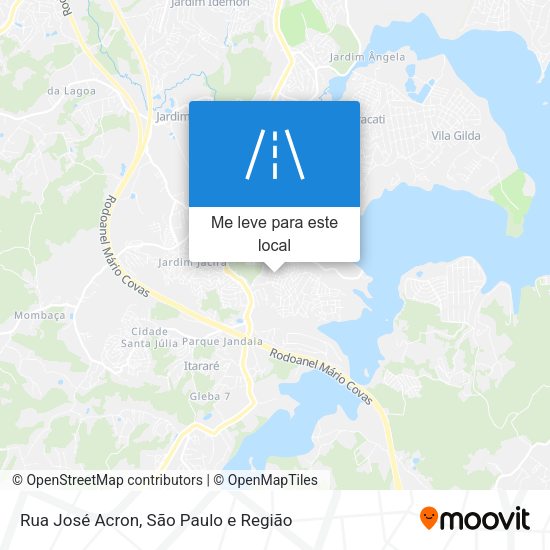 Rua José Acron mapa