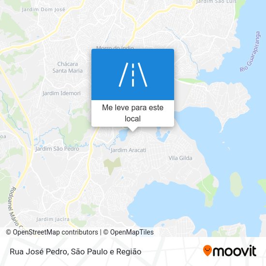 Rua José Pedro mapa