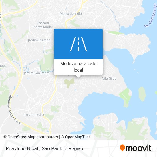Rua Júlio Nicati mapa