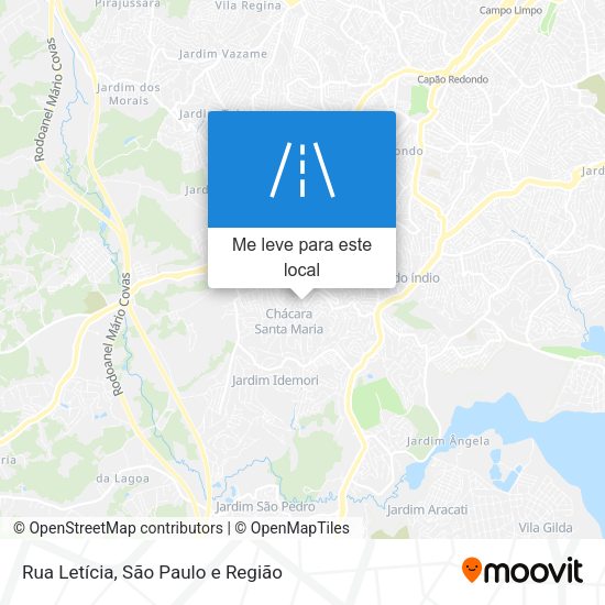 Rua Letícia mapa