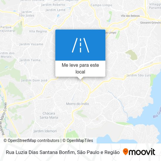 Rua Luzia Dias Santana Bonfim mapa