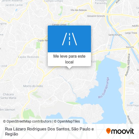 Rua Lázaro Rodrigues Dos Santos mapa