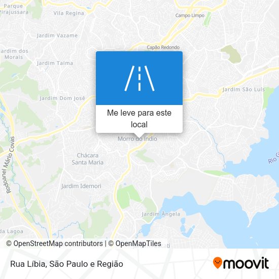 Rua Líbia mapa