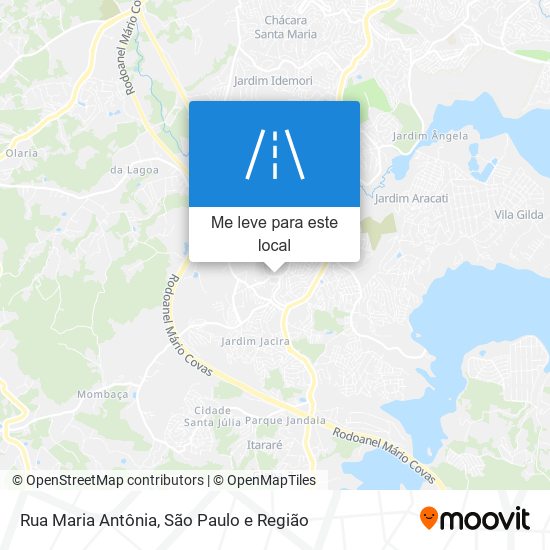 Rua Maria Antônia mapa