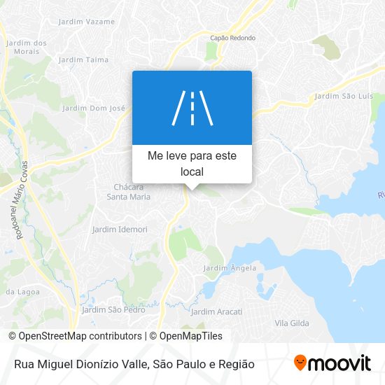 Rua Miguel Dionízio Valle mapa