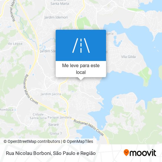 Rua Nicolau Borboni mapa