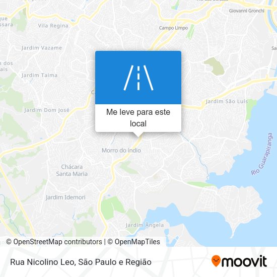 Rua Nicolino Leo mapa