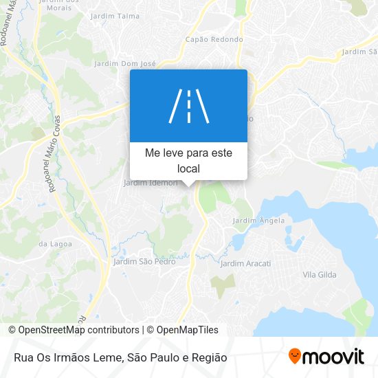Rua Os Irmãos Leme mapa