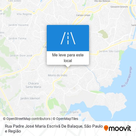 Rua Padre José María Escrivã De Balaque mapa