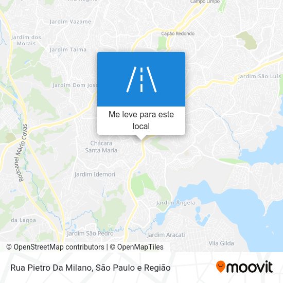 Rua Pietro Da Milano mapa