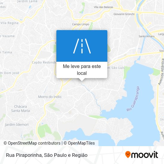 Rua Piraporinha mapa