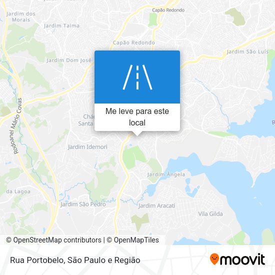 Rua Portobelo mapa
