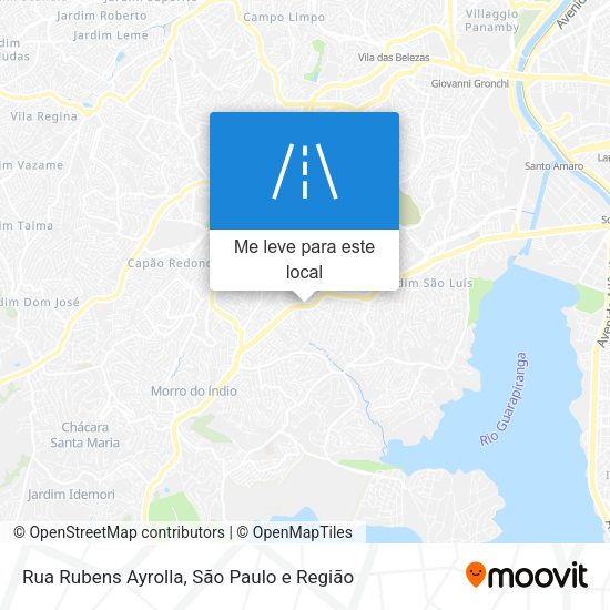 Rua Rubens Ayrolla mapa
